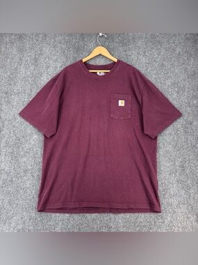 Carhartt Loose Fit T Shirt Men’s 2XL Crew Neck Logo Workwear Grunge